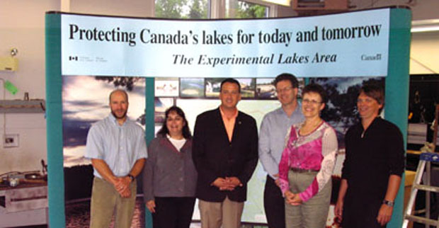 Rickford in happier days, at funding announcement in 2009