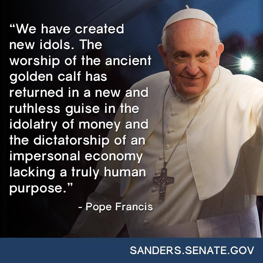 Pope Francis shuts down neoconservatism